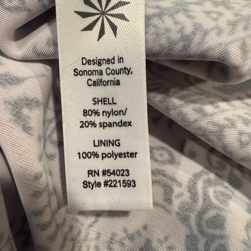 Athleta Bombay Shorebreak Racerback Swim Dress Purple/Gray Size Medium - Picture 7 of 8